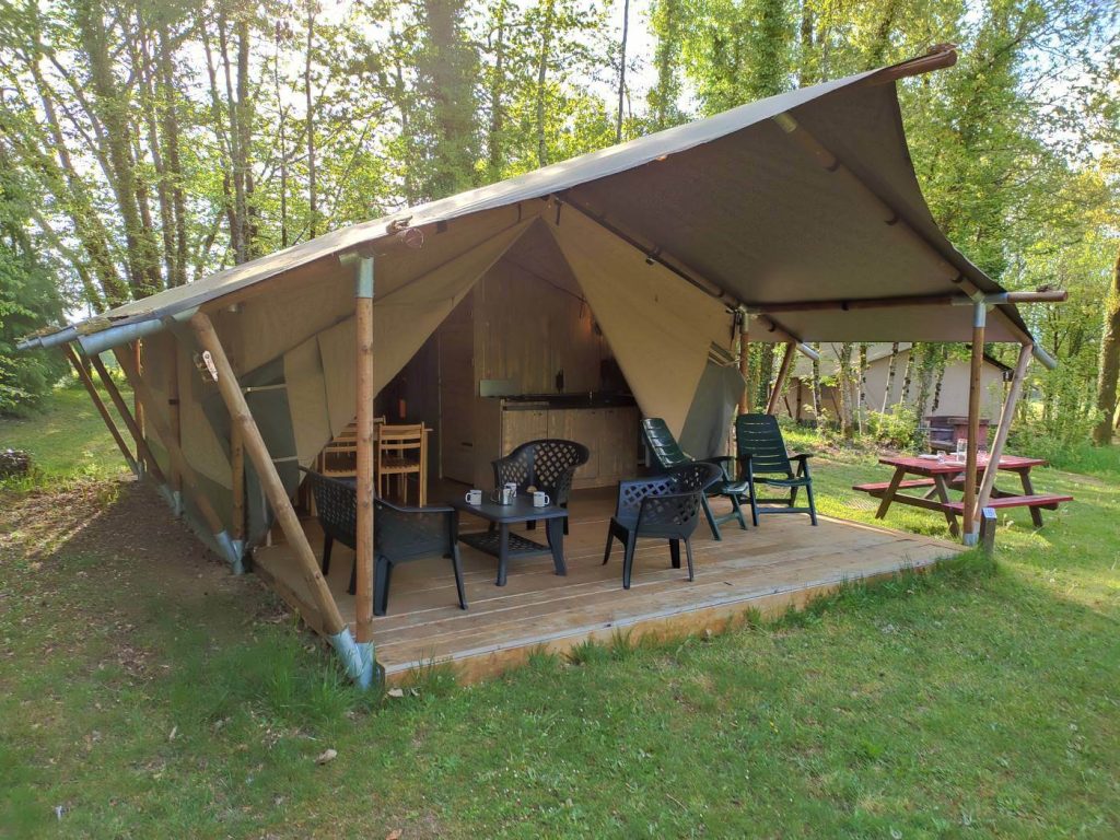 safari tent in de Dordogne